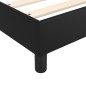 Boxspringbett Schwarz 90x200 cm Kunstleder