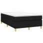 Boxspringbett Schwarz 120x200 cm Stoff