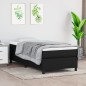 Boxspringbett Schwarz 80x200 cm Stoff