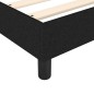 Boxspringbett Schwarz 80x200 cm Stoff