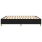 Boxspringbett Schwarz 180x200 cm Stoff