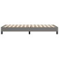 Boxspringbett Dunkelgrau 90x190 cm Stoff