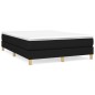 Boxspringbett Schwarz 140x190 cm Stoff