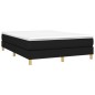 Boxspringbett Schwarz 140x190 cm Stoff