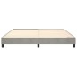 Boxspringbett Hellgrau 160x200 cm Samt