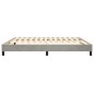 Boxspringbett Hellgrau 160x200 cm Samt