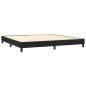 Boxspringbett Schwarz 200x200 cm Samt