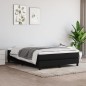 Boxspringbett Schwarz 140x200 cm Stoff