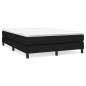 Boxspringbett Schwarz 140x200 cm Stoff