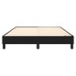 Boxspringbett Schwarz 140x200 cm Stoff