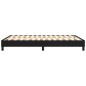 Boxspringbett Schwarz 140x200 cm Stoff