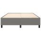 Boxspringbett Dunkelgrau 140x200 cm Stoff