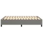 Boxspringbett Dunkelgrau 140x200 cm Stoff