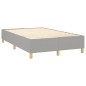 Boxspringbett Hellgrau 120x200 cm Stoff