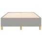 Boxspringbett Hellgrau 120x200 cm Stoff