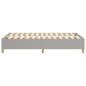 Boxspringbett Hellgrau 120x200 cm Stoff