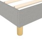 Boxspringbett Hellgrau 120x200 cm Stoff