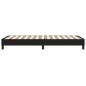 Boxspringbett Schwarz 100x200 cm Stoff