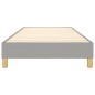 Boxspringbett Hellgrau 80x200 cm Stoff