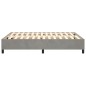 Boxspringbett Hellgrau 140x200 cm Samt