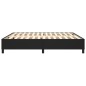 Boxspringbett Schwarz 180x200 cm Kunstleder