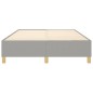 Boxspringbett Hellgrau 140x190 cm Stoff