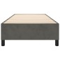 Boxspringbett Dunkelgrau 100x200 cm Samt