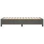 Boxspringbett Dunkelgrau 100x200 cm Samt