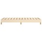 Boxspringbett Creme 90x200 cm Stoff