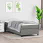 Boxspringbett Dunkelgrau 90x190 cm Stoff