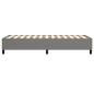 Boxspringbett Dunkelgrau 90x190 cm Stoff