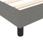 Boxspringbett Dunkelgrau 90x190 cm Stoff