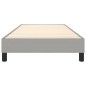 Boxspringbett Hellgrau 80x200 cm Stoff