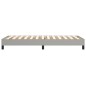 Boxspringbett Hellgrau 80x200 cm Stoff