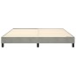 Boxspringbett Hellgrau 180x200 cm Samt