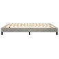 Boxspringbett Hellgrau 180x200 cm Samt