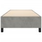 Boxspringbett Hellgrau 90x190 cm Samt