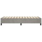 Boxspringbett Hellgrau 90x190 cm Samt