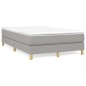 Boxspringbett Hellgrau 120x200 cm Stoff