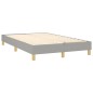 Boxspringbett Hellgrau 120x200 cm Stoff