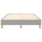 Boxspringbett Hellgrau 120x200 cm Stoff