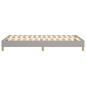 Boxspringbett Hellgrau 120x200 cm Stoff