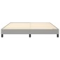 Boxspringbett Hellgrau 160x200 cm Stoff