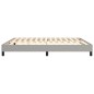 Boxspringbett Hellgrau 160x200 cm Stoff