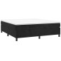 Boxspringbett mit Matratze Schwarz 200x200 cm Samt