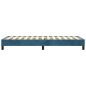 Boxspringbett Dunkelblau 90x200 cm Samt