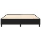 Boxspringbett Schwarz 180x200 cm Stoff