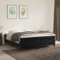 Boxspringbett Schwarz 180x200 cm Samt