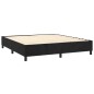 Boxspringbett Schwarz 180x200 cm Samt