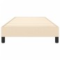 Boxspringbett Creme 90x200 cm Stoff